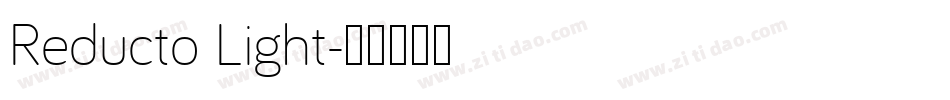 Reducto Light字体转换